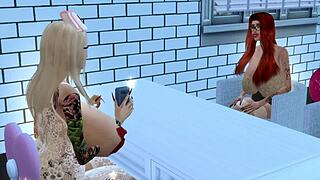 Horny nurse Bella fucks her patient Mila in the hospital