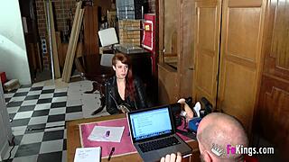 Horny Shy Redhead Teen 18+ Teases Nonstop During Her First USA Casting