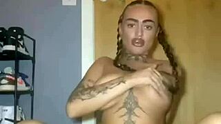 the horny scottish goth slut eagerly fingers her tight little 18+ ass in this intense scene.