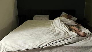 two lovers engage with cuckold's wife in front of him