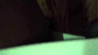 my stepmom pretending not to look at the big black cock