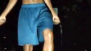 Wanna workout with my skinny father-in-law at the gym?