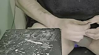 Ezsosa's crazy uncensored solo masturbation with fat cock in bedroom