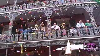 Fat Tuesday Brings Out Wild Milf Flashing Tits at Party