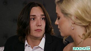 i feast on shy blonde teen sophia locke's petite body at holiday party