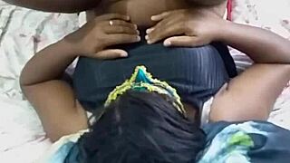 Black naughty girl with tasty ass enjoys deep anal and blowjob