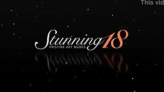 hey, lil teen Emili drills her tiny twat with fingers, so tight!