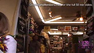 Fat Tuesday Brings Out Wild Milf Flashing Tits at Party