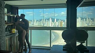 the millionaire teaches how to make the ebony woman cum with swollen pussy in bent over position.