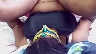 Black naughty girl with tasty ass enjoys deep anal and blowjob