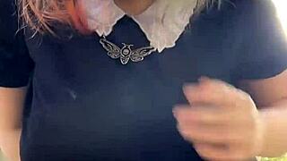 i see the alt milf next door smoking outback with short hair and piercings