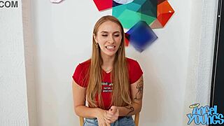 angel young fucks all three dates in rough double penetration