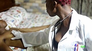 naughty nurse jessica bangs ts patient in close-up action