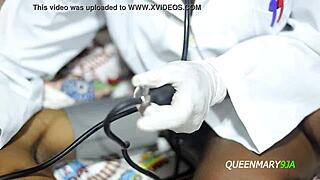 naughty nurse jessica bangs ts patient in close-up action