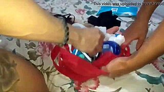 Menage After Work With Blonde And Brunette Bianca Naldy Riding And Doggystyle!