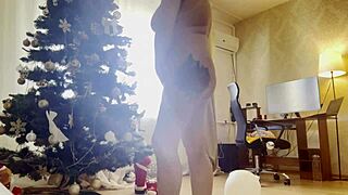 naked tattooed girl gropes her sexy body with big tits