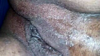 sucking and fingering ebony wife's pussy at rest stop