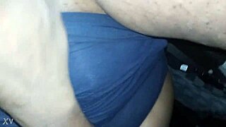 sucking and fingering ebony wife's pussy at rest stop