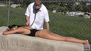 dr grey gives sensual massage to asian patient