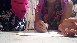 Muscular classmate visits countryside home for dirty sex proposal