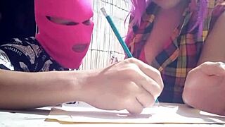 Muscular classmate visits countryside home for dirty sex proposal