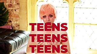 redhead victoria teased and edged by classmate