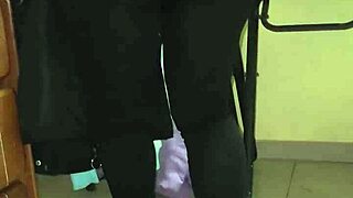 Chubby maid with huge ass gets blowjob and cowgirl fucked by young man