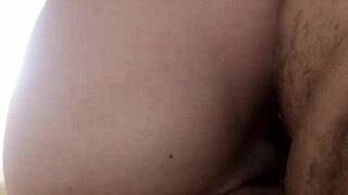 prostitute sitting on cock moaning with finger in tight ass