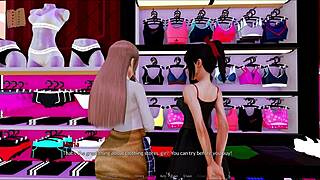 I explore the harem hotel in this game.