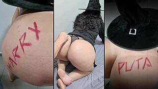 Happy Halloween! Big Ass Latina Milf In Panties Getting Naughty!