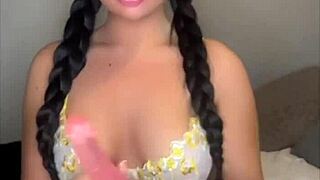 Horny British Slut Squirts In Solo Masturbation