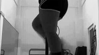 Pinay Pole Dancing With Heels And Doing Aerial Hoops