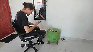 Hermanastro Gives Me a Hot Blowjob Before Pounding My Tight Pussy. Best Colombian Babysitter Ever!