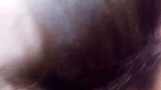 Young lady swallows after giving head