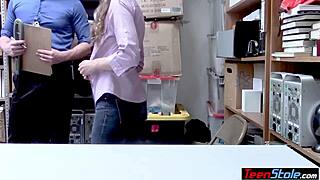 Did This Petite Teen Shoplifter Fuck Her Way Out Of Trouble?