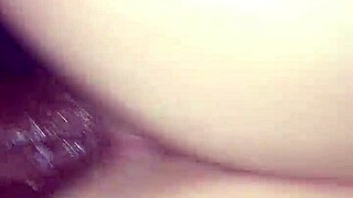 Teen Bent Over In Interracial Doggy Style Action!