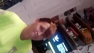 Young lady swallows after giving head