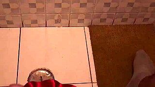 Caught with Stepmom's Thong in Bathroom. Busted Jerking Off to Big Natural Tits Fantasy.