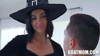 Holy cow, Stepmom Venus seduces Juan for a wicked Halloween hookup!