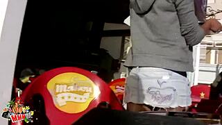 Hot spanish babe bent over for hard pussy and ass fucking