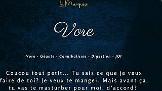 vore delivers french audio joi as giantess