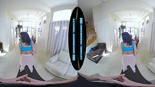 Busty Ebony Beauty Nia Nacci Bent Over Doggystyle Workout Fuck