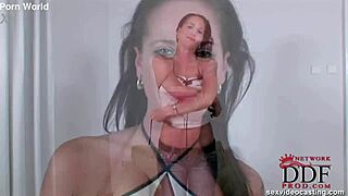 Black boots highlight curvaceous booty