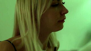 tiny blonde takes monster bbc on camera