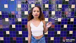real teen 18+s - beautiful ebony teen 18+ cecilia lion gets fucked