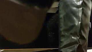 yuki worships boots and feet in bdsm humiliation