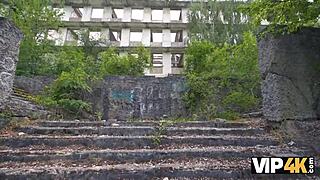 Russian girlfriend taken hard in anal pov, her tight body trembling.