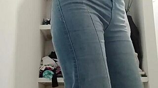 i'm watching my hot teen student strip naked, revealing her big pussy and small tits