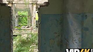 Russian girlfriend taken hard in anal pov, her tight body trembling.