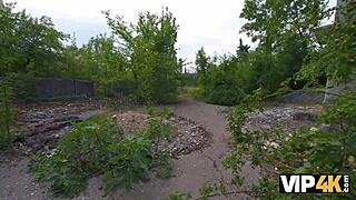 Russian girlfriend taken hard in anal pov, her tight body trembling.